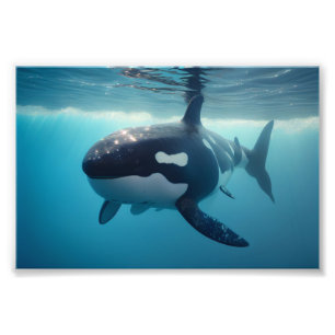 Shorca, Shark/Orca Hybrid, Humor Photo Print