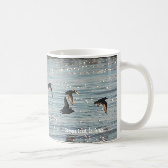 Shore Birds in Flight Coffee Mug (Right)