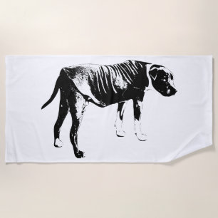 Shore Ink, Relaxed Walk Beach Towel