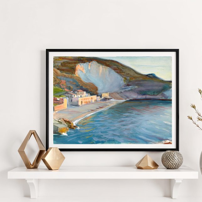 Shore Landscape from the Naples Region, M. Enckell Poster (Creator Uploaded)