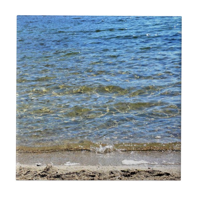 Shore of Tenaya Lake, Yosemite, CA Ceramic Tile (Front)