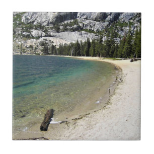 Shore of Tenaya Lake, Yosemite, California Ceramic Tile