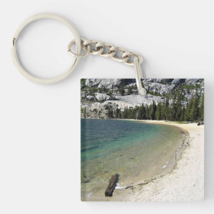Shore of Tenaya Lake, Yosemite, California Key Ring
