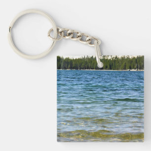Shore of Tenaya Lake, Yosemite, California Key Ring