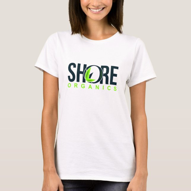 Shore Organics Logo Women's T-Shirt - White (Front)