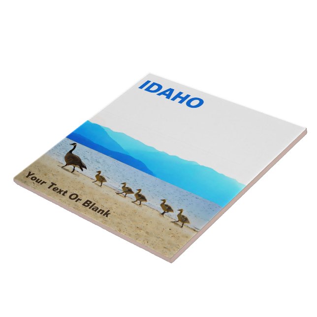 Shore Patrol - Canada Geese Ceramic Tile (Side)