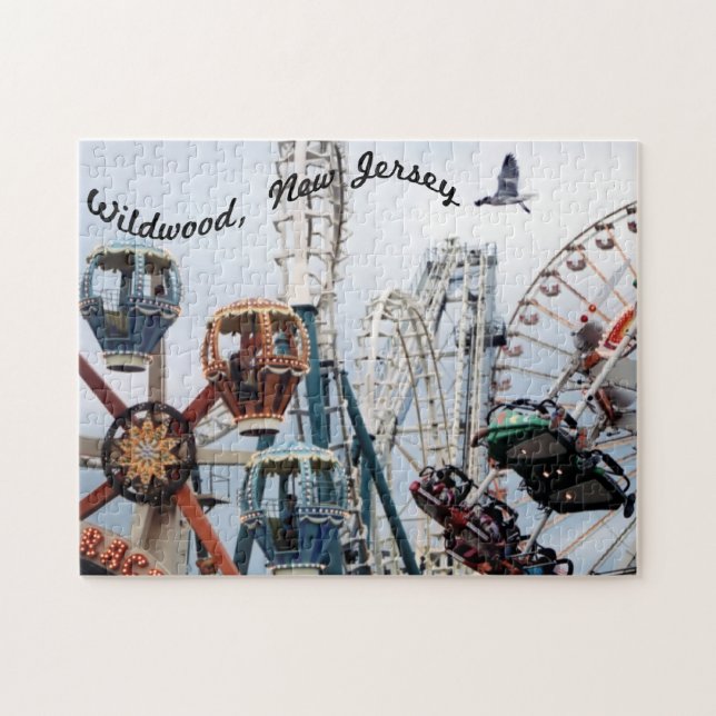 Shore Pier Wildwood Jigsaw Puzzle (Horizontal)
