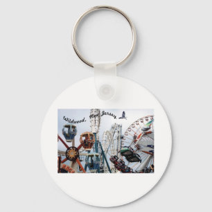 Shore Pier-Wildwood Text Keychain