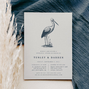 Shorebird   Rehearsal Dinner Invitation