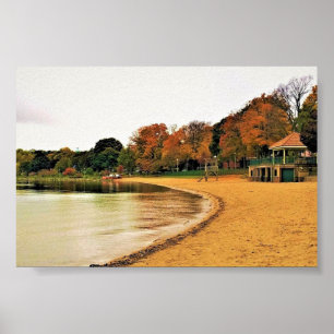 Shorefront of Lake Geneva, Wisconsin Poster
