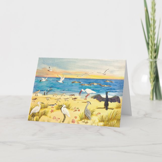 Shoreline Folded Greeting Card  (Front)