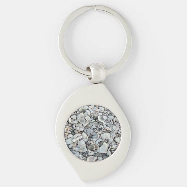 Shoreline Shell Whirl Key Ring (Front)