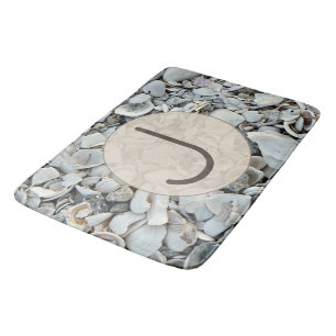 Shoreline Shells Initial Bath Style Mat