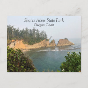 Shores Acres State Park, Oregon Coast Postcard