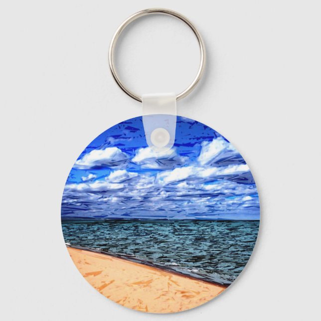 Shores of Lake Superior Key Ring (Front)