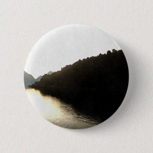 Shores Of Shadows Landscape Art 6 Cm Round Badge