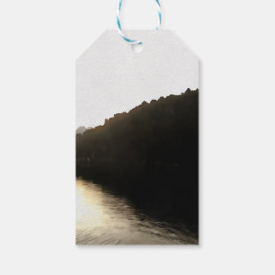 Shores Of Shadows Landscape Art Gift Tags