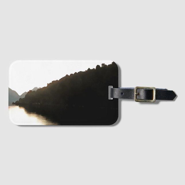 Shores Of Shadows Landscape Art Luggage Tag (Front Horizontal)
