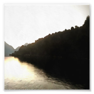 Shores Of Shadows Landscape Art Photo Print