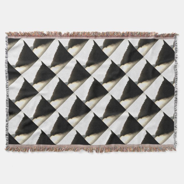Shores Of Shadows Landscape Art Throw Blanket (Front)