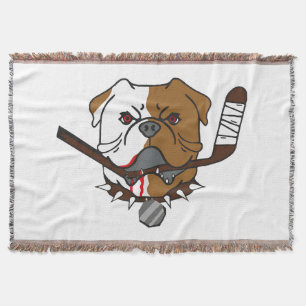 SHORESY Sudbury Bulldogs Throw Blanket