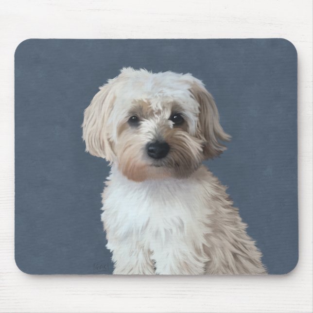 Shorkie dog pet portrait  mouse pad (Front)