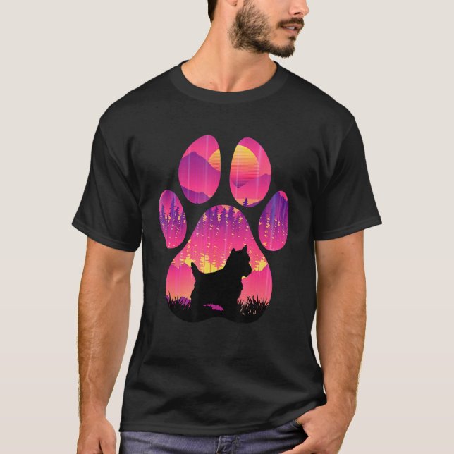 Shorkie Paw Mum Dad Dog  Women Men T-Shirt (Front)