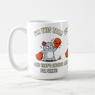 Short Cat Boxing Gloves Funny Shins Coffee Mug