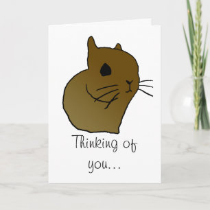 short eared bunny, Thinking of you... greeting c Card