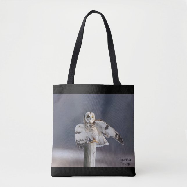 Short-Eared Owl 2 Tote Bag (Front)