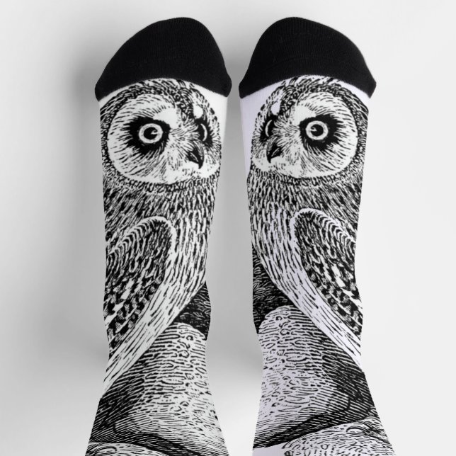 Short-eared owl socks (Top)