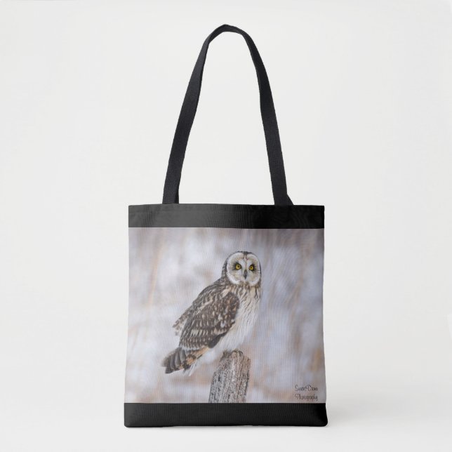 Short-Eared Owl Tote Bag (Front)