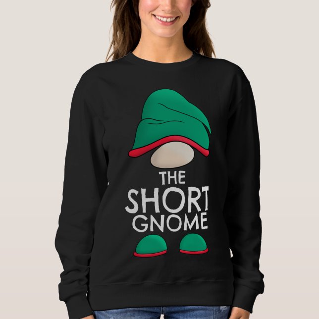 Short Gnome Matching Family Christmas Pajama Outfi Sweatshirt (Front)