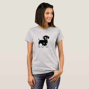 Short haired dachs women t-shirt