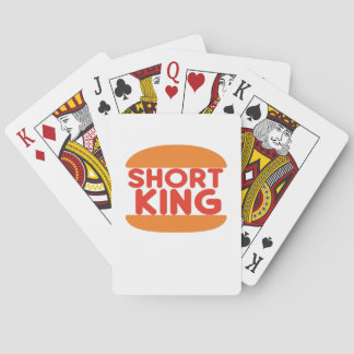 Short King Funny Minimal Design Playing Cards