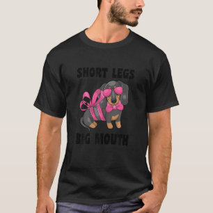 Short Legs Big Mouth Funny Miniature Sausage Dog M T-Shirt