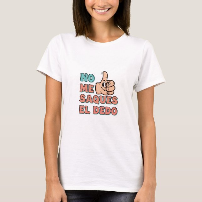Short Manga T-shirt Women - Don't take my finger o (Front)