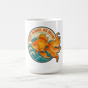 Short Memory Big Dreams Vintage Goldfish Coffee Mug