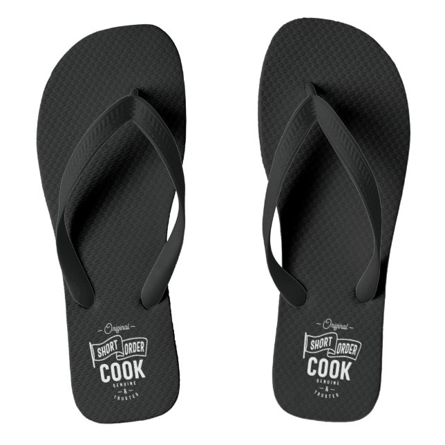 Short Order Cook Job Title Gift Thongs (Footbed)