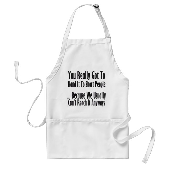 Short People Quote Standard Apron (Front)
