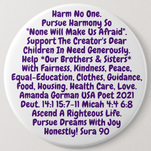 Short Reminder To Live Our Sacred Values Button