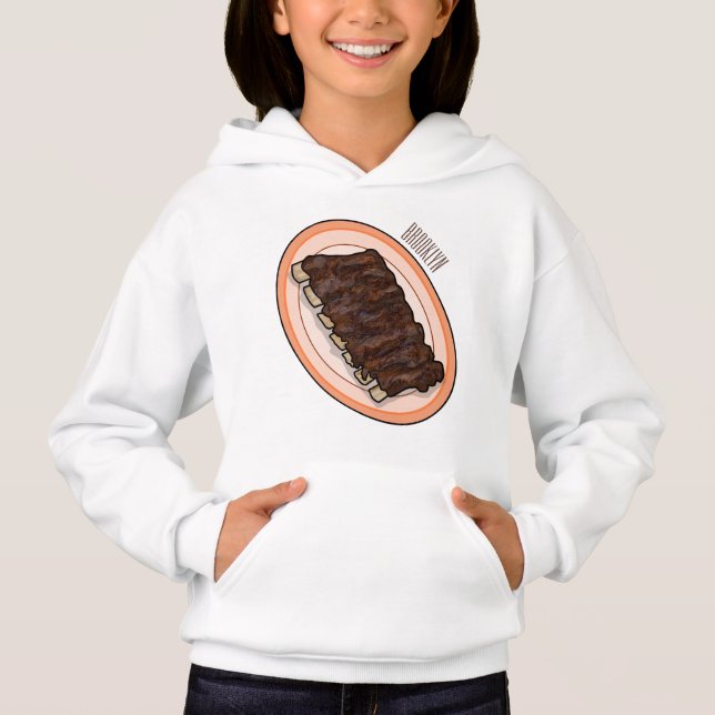 Short ribs cartoon illustration (Front)
