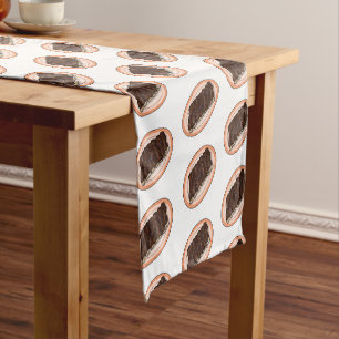 Short ribs cartoon illustration table runner