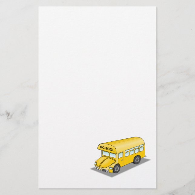 Short School Bus Stationery (Front)