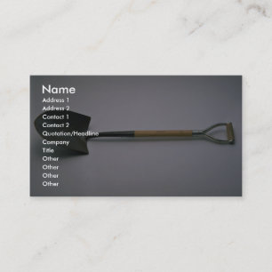 Short shovel business card