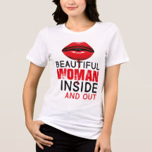 Short-sleeved loose T-shirt Beautiful Woman
