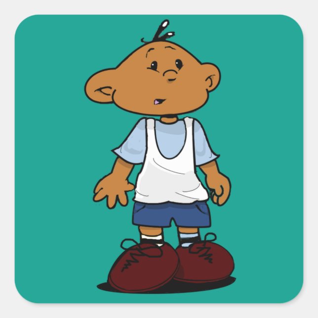 Short Sleevez Square Sticker (Front)