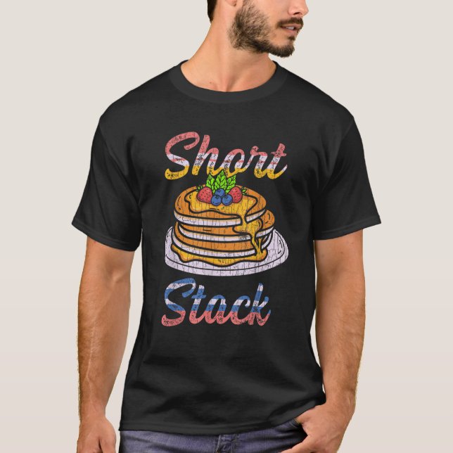 Short Stack Apparel Pancake Maker Funny Gift T-Shirt (Front)