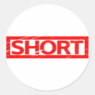 Short Stamp Classic Round Sticker