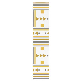 Short Table Runner With Geometric Pattern 